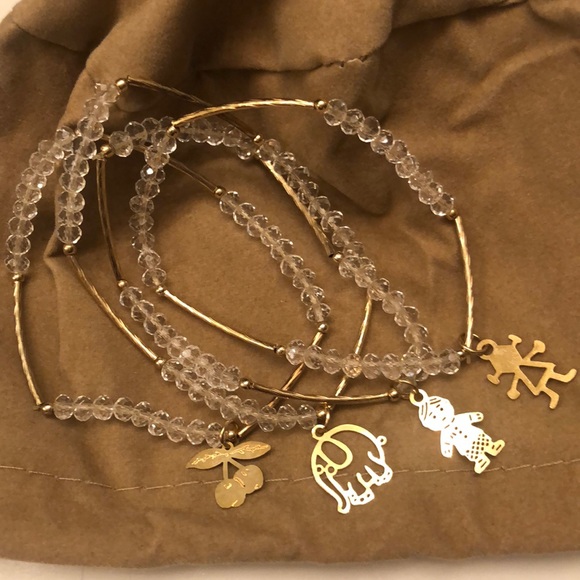 Jewelry - 🆕 Charm Bead Bracelets Set of 4